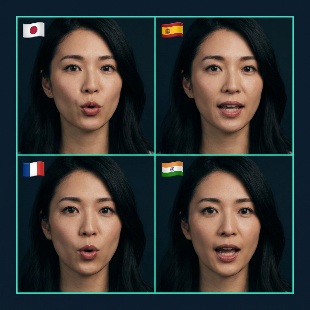 Multi-language lip sync support